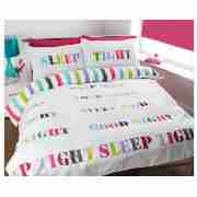 Tesco Dream On Print Double Duvet Set, Multi