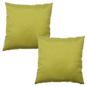 Faux Silk Cushion Green 40X40 Direct Fill