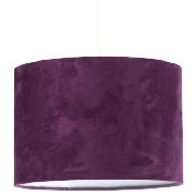 Tesco Faux Suede Drum Shade Plum