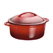 Tesco Finest Cast Iron 22cm Stockpot Red