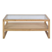 Finest Retiro Oak & Glass Coffee Table