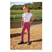 Tesco Girls Heavy Duty Jodhpurs, Pink, Age 11-12