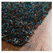 Tesco Glamourous Shaggy Rug, Teal 160X230cm