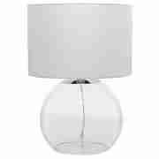 Tesco glass bobble table lamp clear