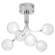 Globe Chrome Ceiling Fitting