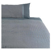 Tesco Herringbone Print Duvet Set Single, Charcoal