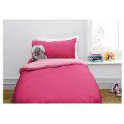 Kids Reversible Pink Duvet Set & Candy