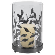 Leaf Hurricane Pillar Holder, Small