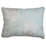 tesco Libre Embroidered Cushion, Aqua