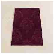 Tesco loop and pile damask rug 120x170cm plum