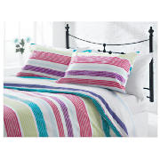 Tesco Midnight Garden Stripe Print Kingsize,