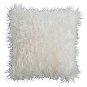 Tesco Mongolian Faux Fur 43x43 White