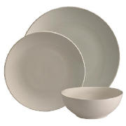 Mono Dinnerware Set 12 piece, Cream