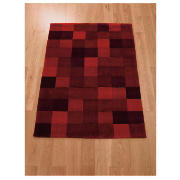 Multi Squares Rug, Red 120X170cm