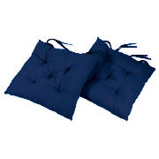 tesco Navy Seat Pads 2pk