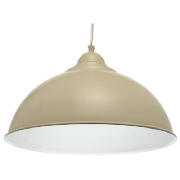 tesco Painted Enamel Industrial Shade, Cream