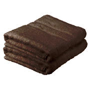 Pair Of Bath Sheets Chocolate