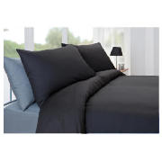 Plaindye Duvet Set Double, Black