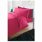 Plaindye Duvet Set Double, Magenta