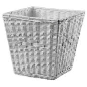 rattan bin white