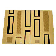 Tesco Rectangles Rug, Cream 120X170cm, Manhattan