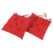 Tesco Red Seat Pads 2pk