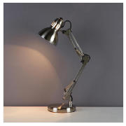 Tesco Retro Desk Lamp Brushed Chrome