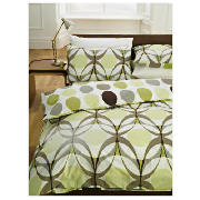 Tesco Retro Eye Print Duvet Set Double, Multi