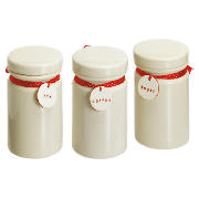 Tesco Ribbon Ceramic Coffee Storage