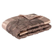 tesco Satin Bedspread Double/King, Mocha 200x220cm