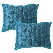 Satin Cushion Twinpack, Teal