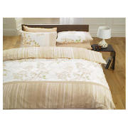 Tesco Silhouette Leaves Duvet Set Double, Natural