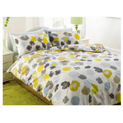 Splash Garden Print Duvet Set Kingsize, Aqua