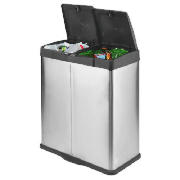 Tesco stainless steel recycling bin family sized