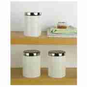 White Tea, Coffee, Sugar Canister Set