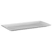 Wht porcelain rectangular platter