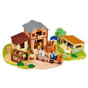 Tesco Wooden Farm Set