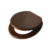 Tesco wooden toilet seat - walnut effect