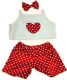 The Bear Mill HEART PJS FIT 15 BUILD A BEAR FACTORY