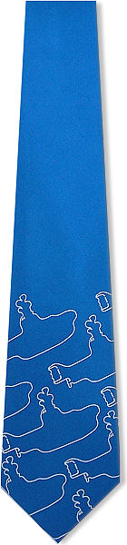 The Beatles Yellow Submarine Blue Silk Tie