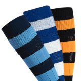 Prostar Mercury Hooped Playing Socks (Junior Black/Amber)