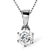 18KW DIAMOND PENDANT 0.33CT PK