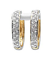 9K Gold Diamond Hoop Earrings (0.20ct)