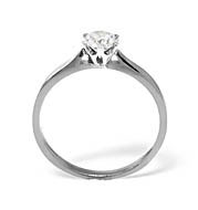 LOW SET CHLOE 18KW DIAMOND SOLITAIRE RING 0.33CT PK