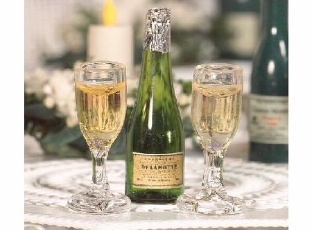 The Dolls House Emporium Champagne amp; Flutes, 3 pcs