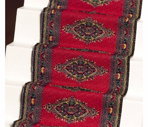 The Dolls House Emporium Red Motif Stair Carpet