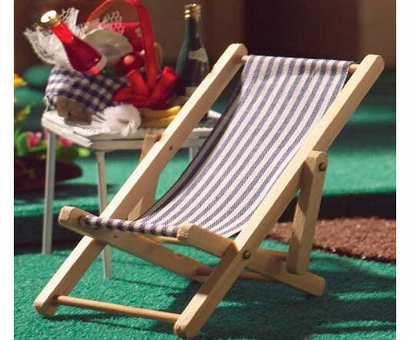 The Dolls House Emporium Stripe Deckchair