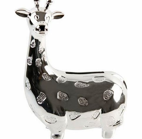 The Emporium Christening Gifts Christening Gifts. Silver Plated Giraffe Money Box