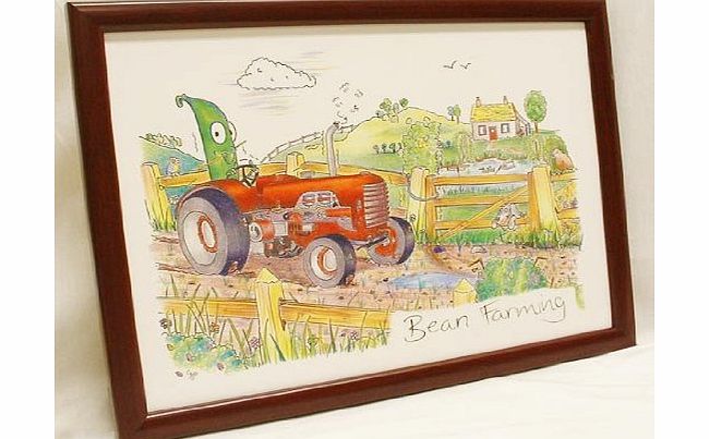 The Emporium Garden Garden Bean Novelty Cushion TV Lap Tray. `` Bean Farming ``