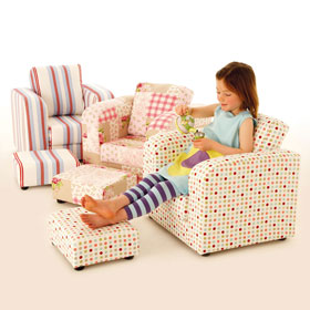 Goldilocks Armchair with Footstool